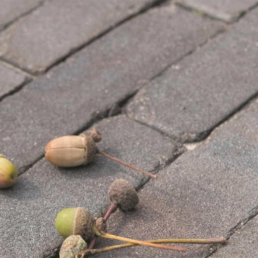 Lugano Antica Pflasterklinker aus Ton, gerumpelt, braun grau silber