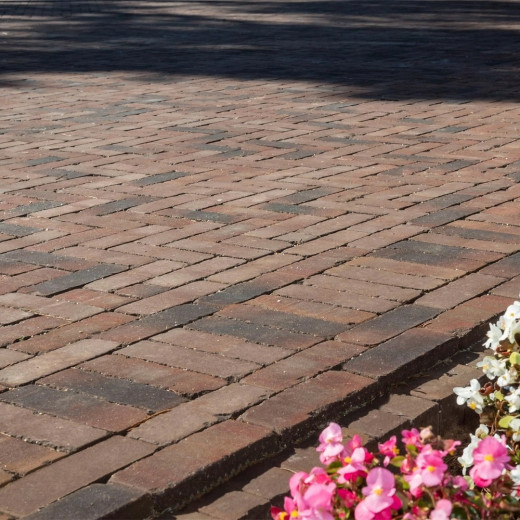 Vulcano Antica Pflasterklinker aus Ton, gerumpelt, braun schwarz